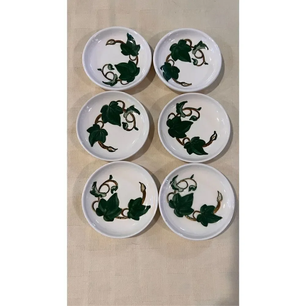 Vintage Metlox Poppy Trail California Ivy Fruit Dessert Sauce Bowl Set of 6